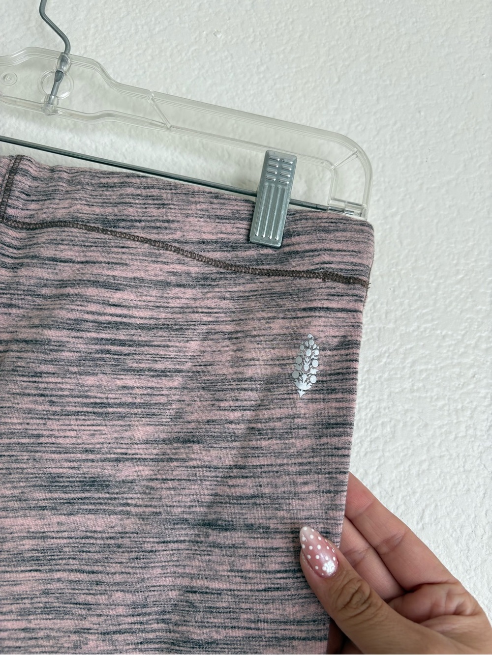 FP Movement by Free People Pink Marled Track Joggers with Knee Panels - Picture 4 of 6